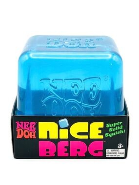 NeeDoh Nice Berg Ice Cube Squishy Fidget office gift NEW Authentic Nee Doh XL